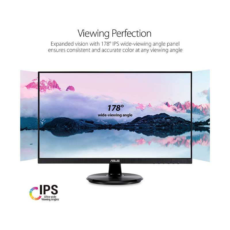 MONITOR ASUS VA24DQ 23.8" 4MS 75HZ FLAT VGA HDMI DP VA24DQ