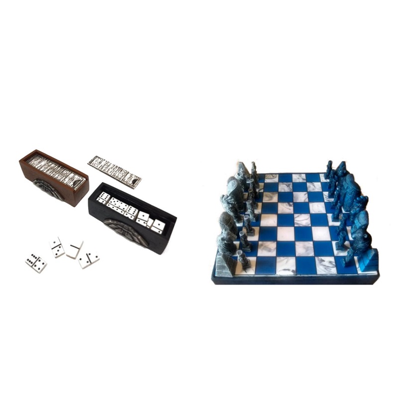 Set Ajedrez y Dominó miniatura