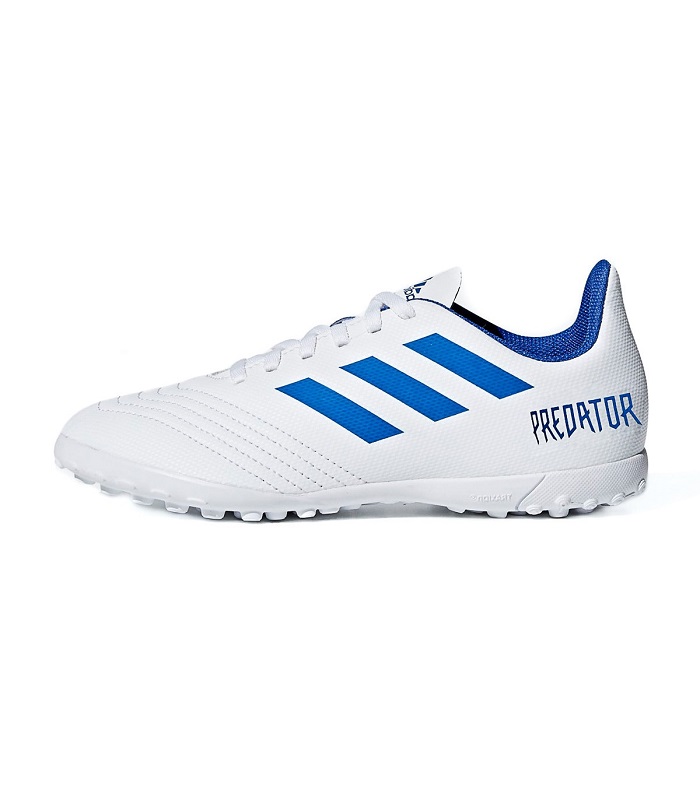 Tenis Adidas Predator 19.4 Blanco Juvenil Fútbol Rápido