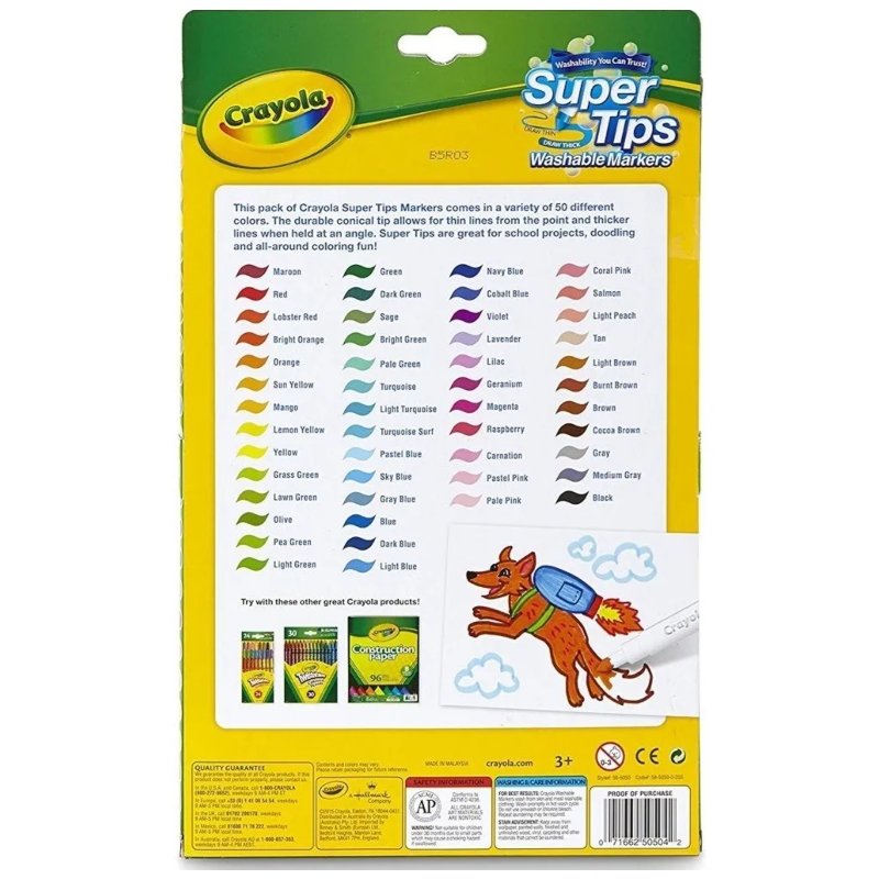 Plumones Super Tips 50 Marca Crayola Plumones Crayola