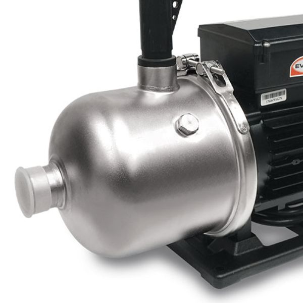 Sistema Integral de Presión Evans Easy Press con bomba multietapas de 3/4 HP en acero inox.