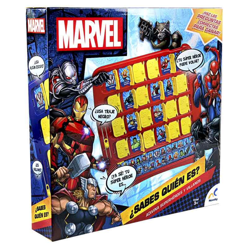 Juego de Mesa ¿ Sabes Quién Es? de Marvel Novelty