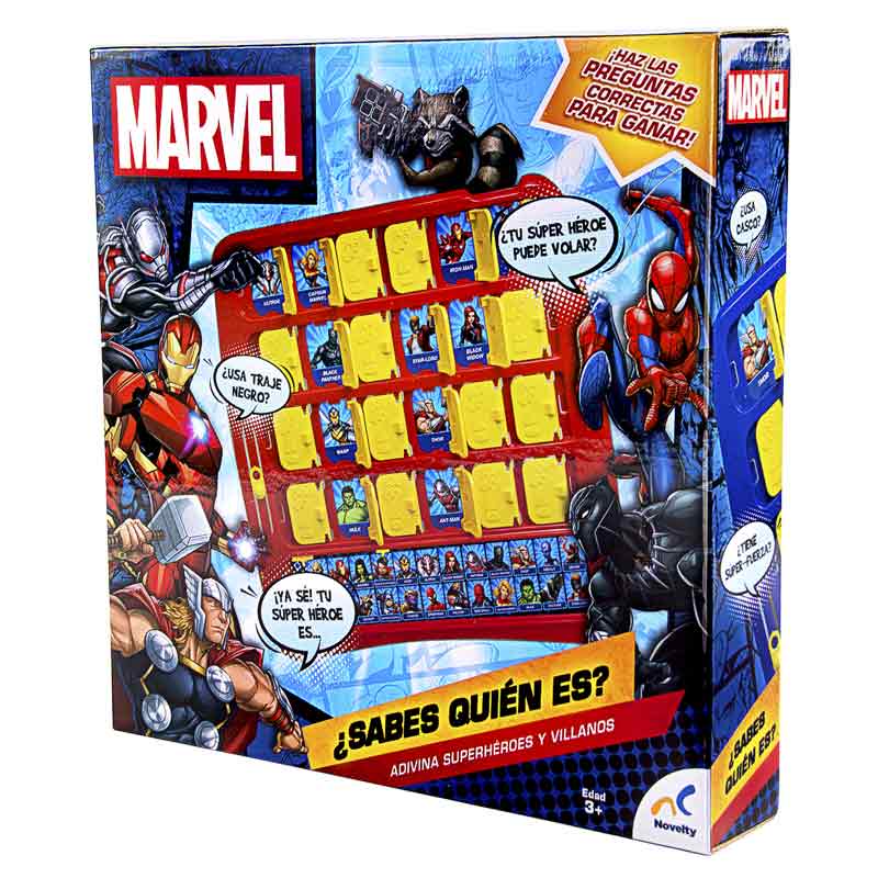 Juego de Mesa ¿ Sabes Quién Es? de Marvel Novelty