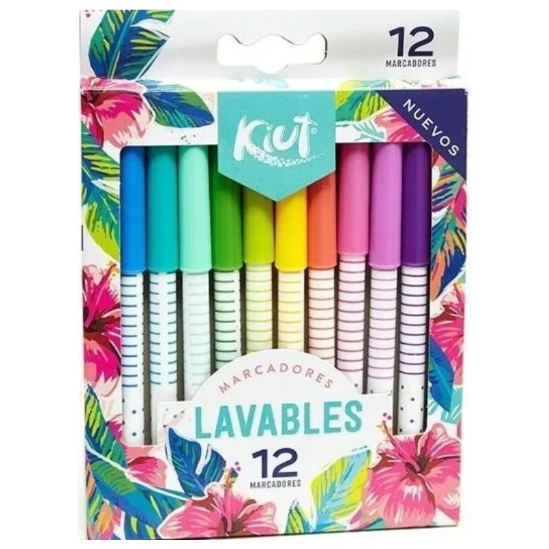 Kiut Lavables + Marcadores Grafigel -20 Piezas