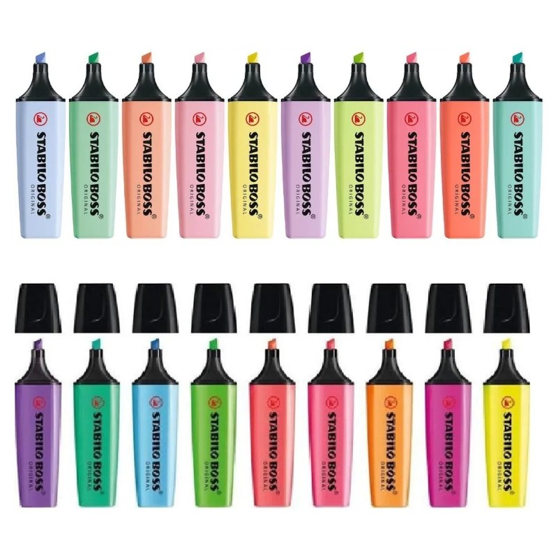 Stabilo Boss Colección Completa Pastel Y Neón 19p Marcatexos
