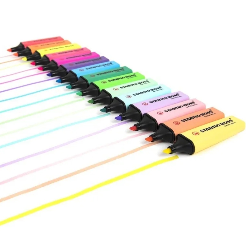 Stabilo Boss Colección Completa Pastel Y Neón 19p Marcatexos