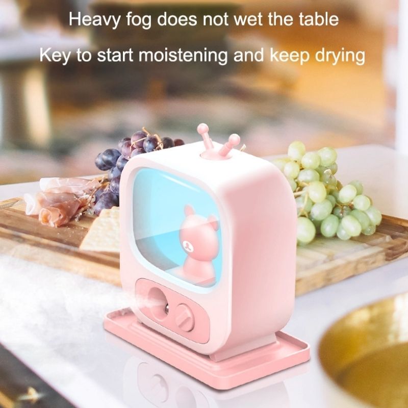 Humidificador Televisión con Osito, LBP, Aromatizante, Difusor de Aceites, 14cm(5.5in) -Azul