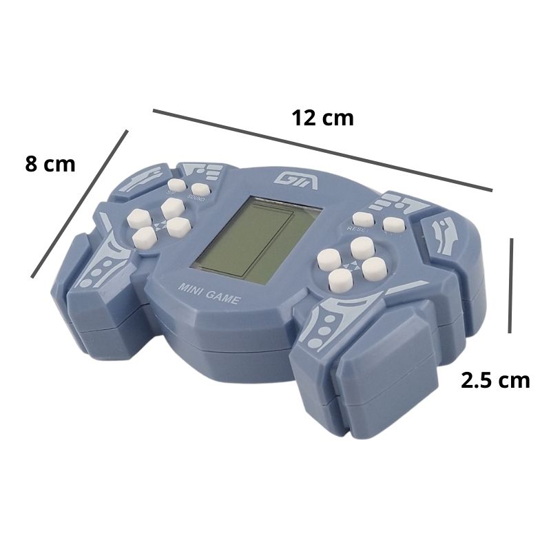 Mini Juego de Consola Tetris para Niños, LBP, Videojuego Portátil, 12cm(4.7in) -Azul