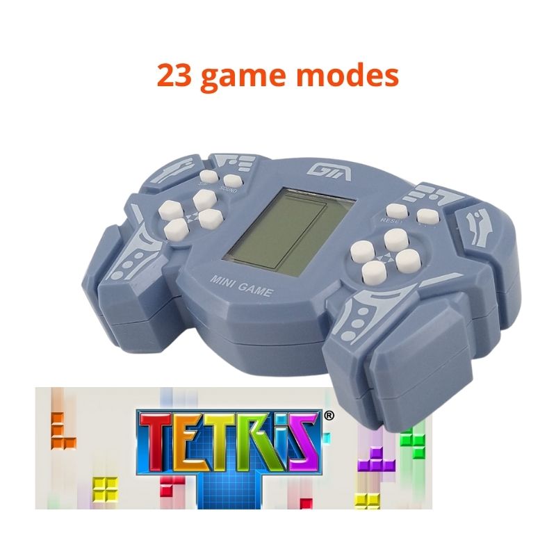 Mini Juego de Consola Tetris para Niños, LBP, Videojuego Portátil, 12cm(4.7in) -Azul