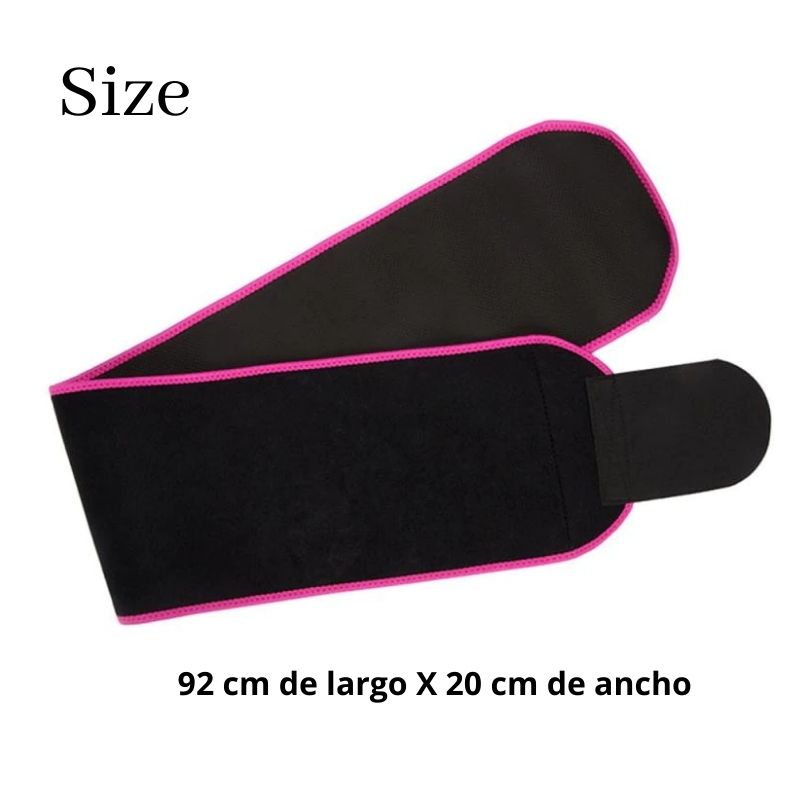 Cinturón Faja de Entrenamiento Ejercicio Cintura, LBP, Reductora Deportiva, Neopreno 92cm (36in) -Negra