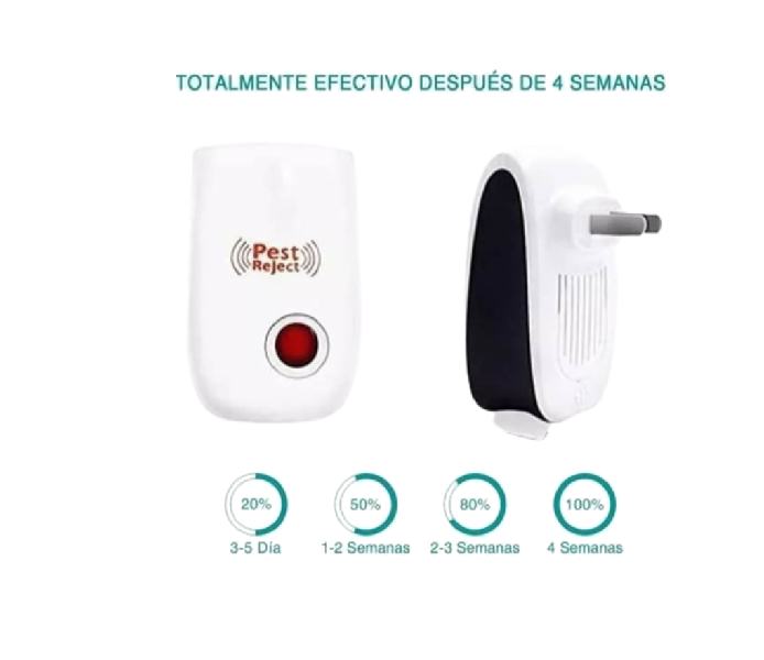 Ahuyentador Repelente Electrico Ultrasonico de Insectos y Plagas Pest Reject