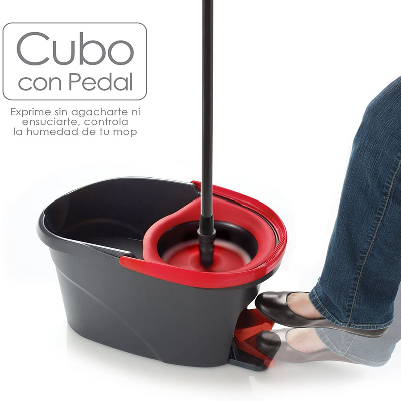 Set Limpieza Vileda Easy Wring & Clean Mop Trapeador con  Cubo con Pedal