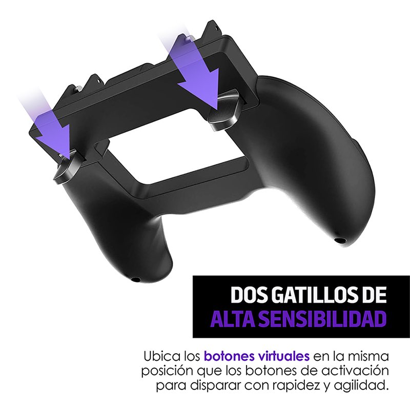 Gamepad Control para Celular Disparador con 2 Gatillos Redlemon
