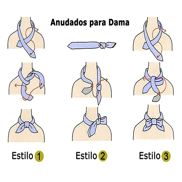 Corbata Ascot (tipo Gazné) con Pañuelo UNISEX Modelo FLRL-PuViPl