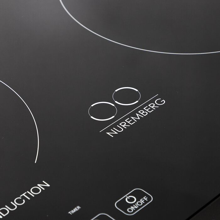 Parrilla de Inducción Schönes Bauen Nuremberg Empotrable 2 zonas 27 pulgadas 120V