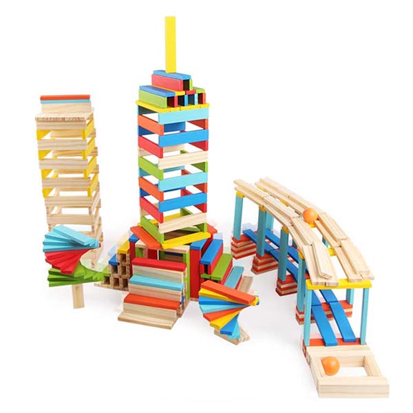 Juego Para Niños Didáctico, Bloques De Madera 200pcs