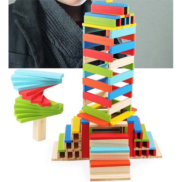 Juego Para Niños Didáctico, Bloques De Madera 200pcs
