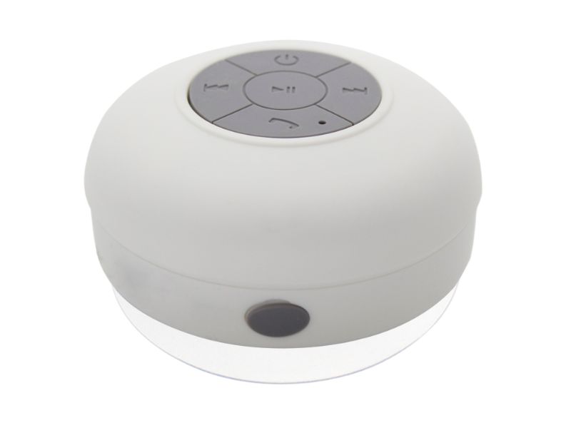 Bocina Portátil Bluetooth Para Regadera MobileCity Color Blanco