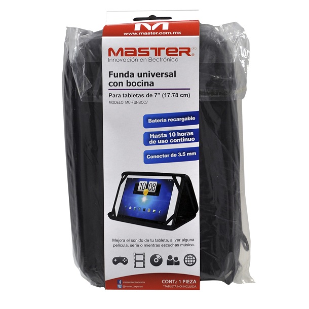 Master Funda con Bocinas para Tablet De 7"