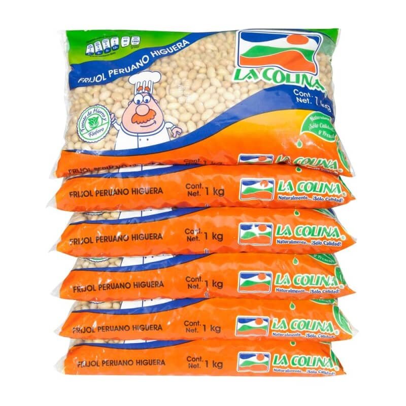 Frijol Peruano La Colina 6 pzas de 1 kg