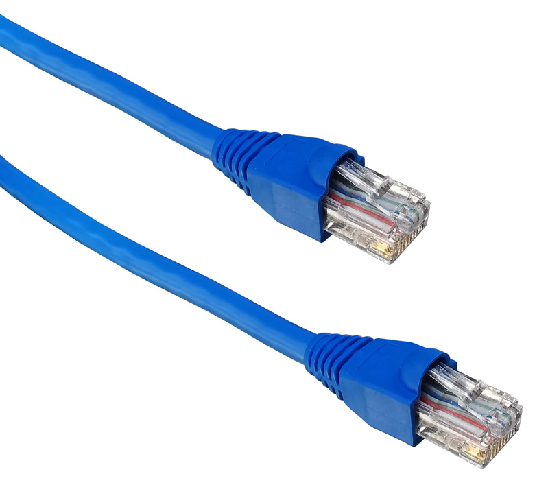 Cable De Red Para Internet Categoría 6 Utp 45 Metros Azul