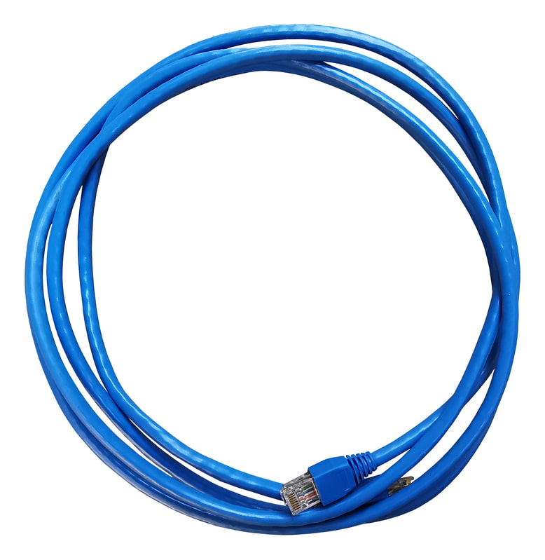 Cable De Red Para Internet Categoría 6 Utp 50 Metros Azul