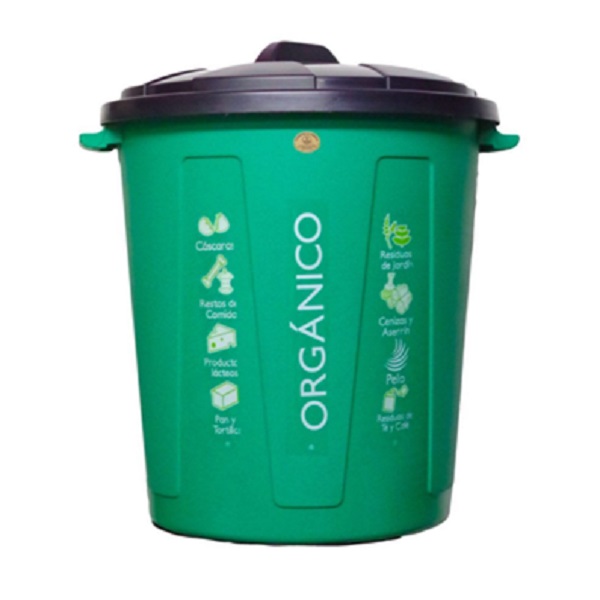 Cesto, Prácti Bote De Basura 80 Lts Verde Código Organico