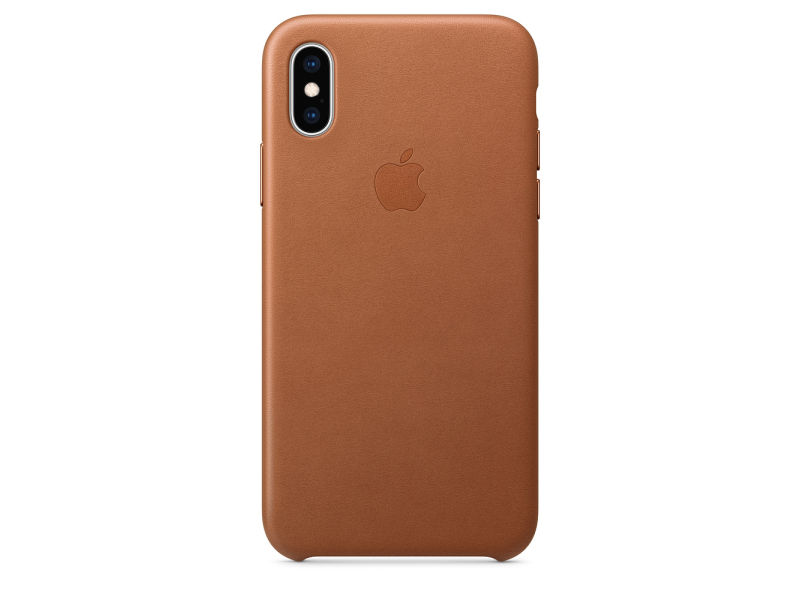 Funda de piel para el iPhone XS Cafe Cuero Apple