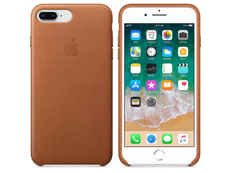 Funda de piel para el iPhone 8 Plus iPhone 7 Plus - Cafe Cuero - Apple