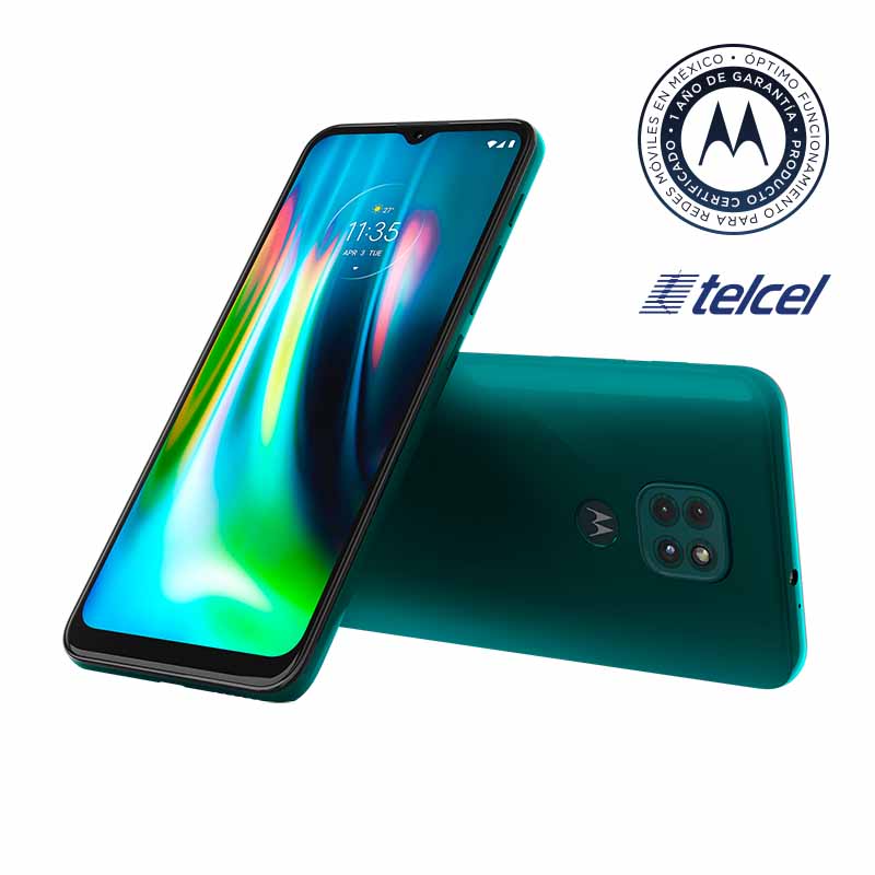Celular MOTOROLA LTE XT2083-1 G9 PLAY Color VERDE Telcel