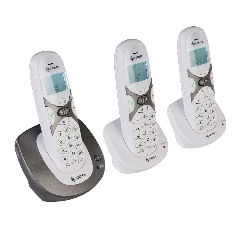 Teléfono inalámbrico Steren TEL-2492 con 2 extensiones END