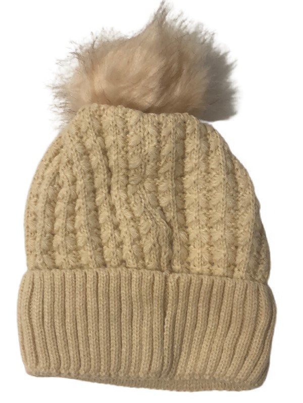 GORRO BONETE BOINA DAMA INVIERNO FRIO HAHT-038  BEIGE OBSCURO