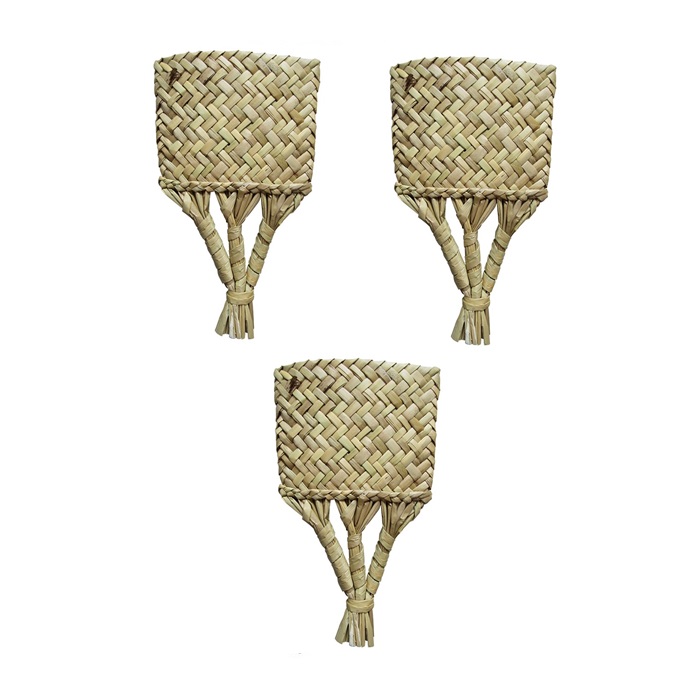 Abanico Soplador De Tule - Petate Artesanal Kit 3 Piezas