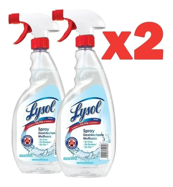 lysol desinfectante antibacteriano líquido 650ml 2pack