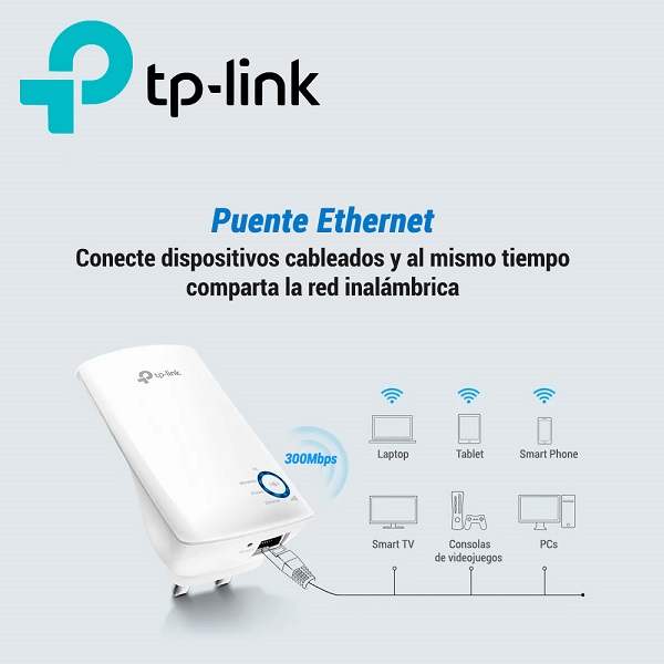  REPETIDOR/EXTENSOR INALAMBRICO TP-LINK TL-WA850RE