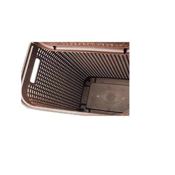 Cesto Canasta Rattan Grande Para Ropa En Color Chocolate