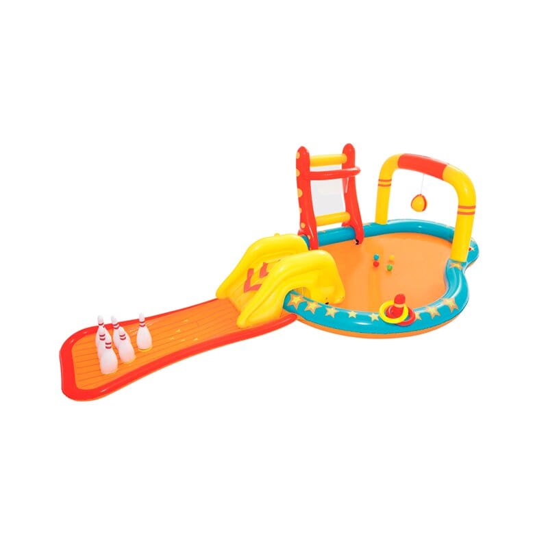 Centro de Juegos Parque Acuático Inflable Infantil Con Bolos De Boliche 435 x 213 x 117cm