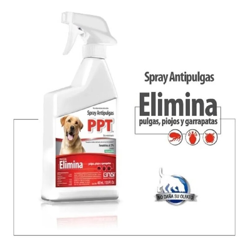  Antipulgas Anti pulgas en spray Ppt Elimina Piojos, Pulgas Y Garrapatas 250ml ¡Elimina Pulgas, Piojos y Garrapatas!