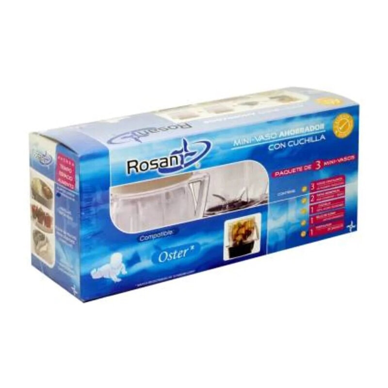 Vasos Mini De Licuadora Con Cuchilla Para Papillas Y Salsas para licuadoras Oster Paquete de 3 mini vasos para licuadora