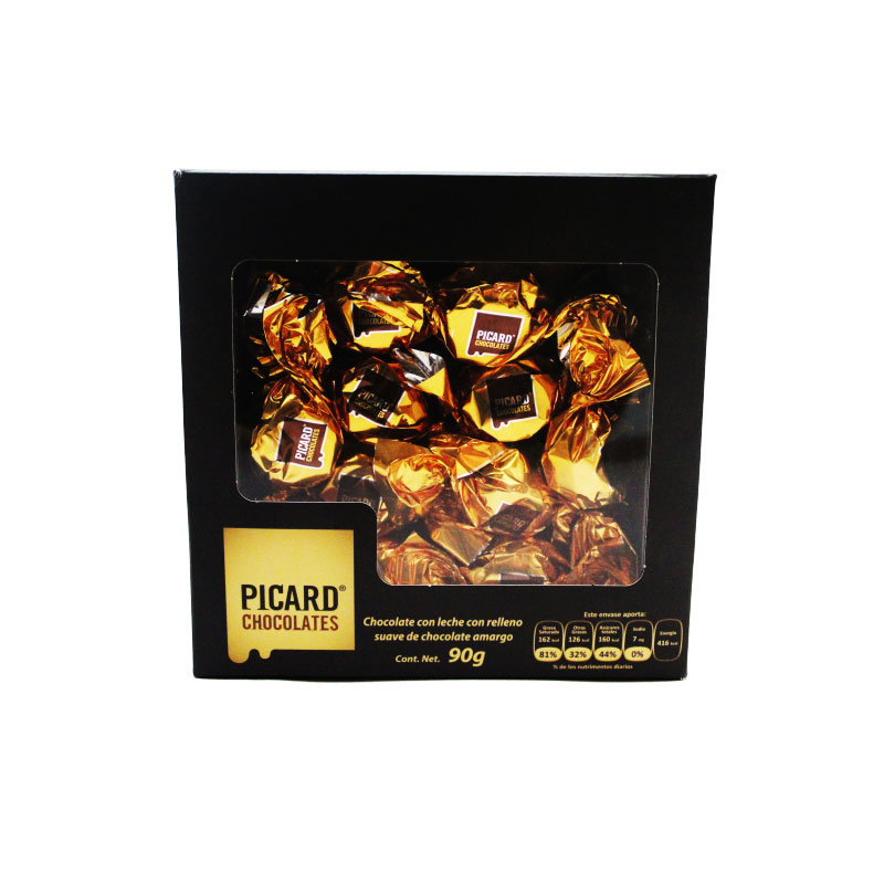 Chocolate con leche con relleno suave de chocolate amargo - 90 GR