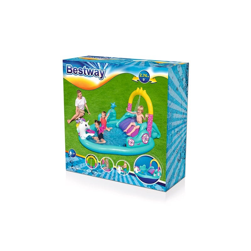 Parque Acuático Unicornio Mágico Inflable Infantil