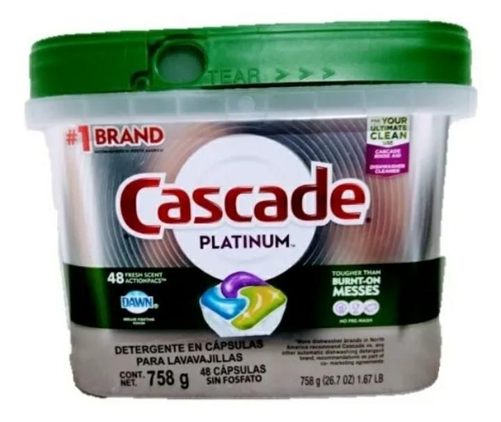 Cascade Platinum Detergente Lavavajilla 48Cps
