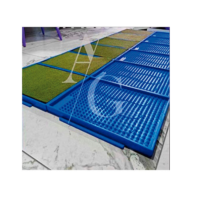 Tapete sanitizante azul medida 60 x 40 cm set de 3 pzas 2 bloques y 1 alfombra de secado 