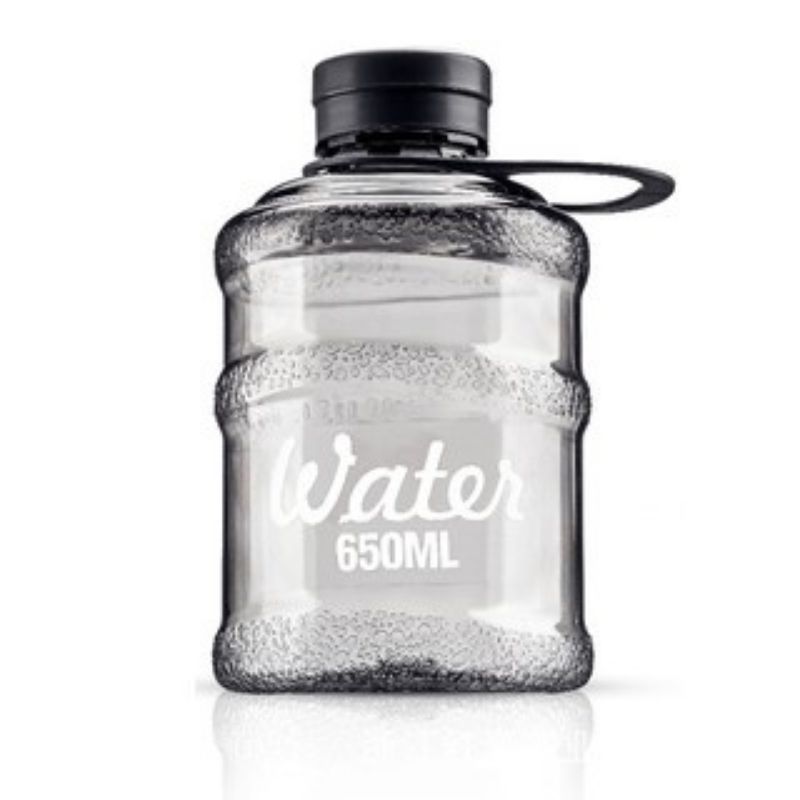 Botella Termo Garrafón Mini para Agua o Bebidas, LBP, Frasco Plástico, 15.5cm(6in) -Negro