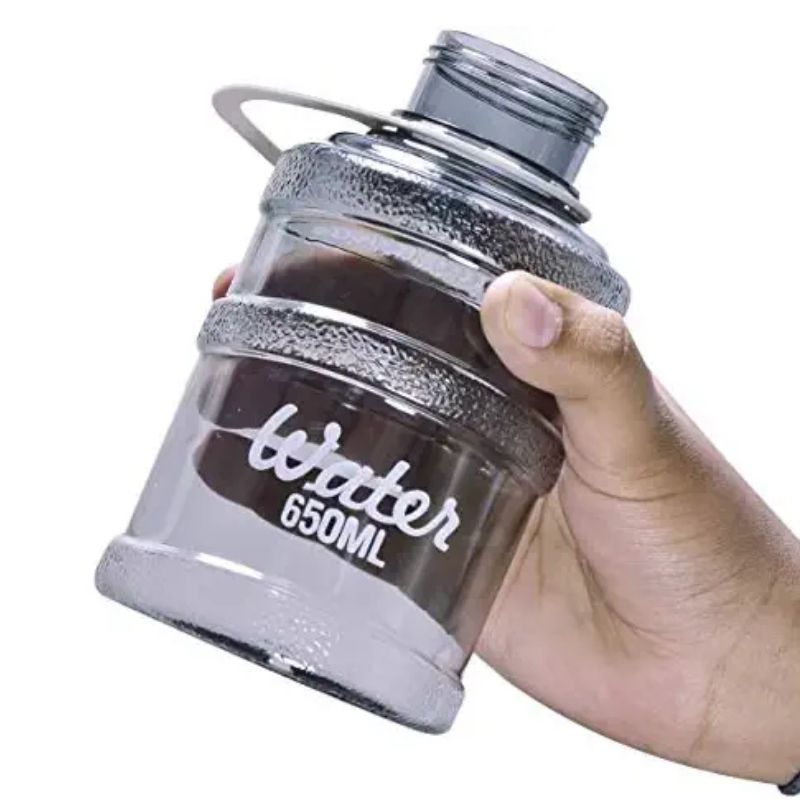 Botella Termo Garrafón Mini para Agua o Bebidas, LBP, Frasco Plástico, 15.5cm(6in) -Negro