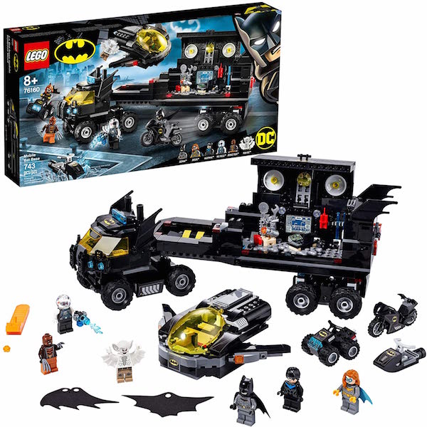 LEGO Juguete de construcción con la baticueva de Batman DC 76160 Batibase Móvil para niños a Partir de 6 años, Set de Juego y Minifiguras de acción (743 Piezas)