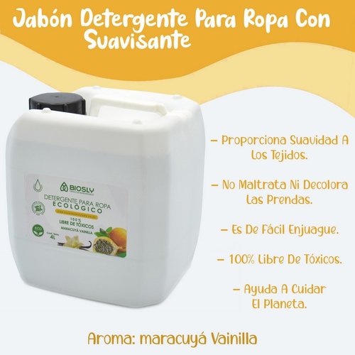 Jabón Detergente Para Ropa Con Suavizante De Tela 4Lts Tabs