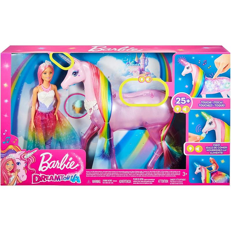 Barbie Dreamtopia Unicornio Luces Mágicas