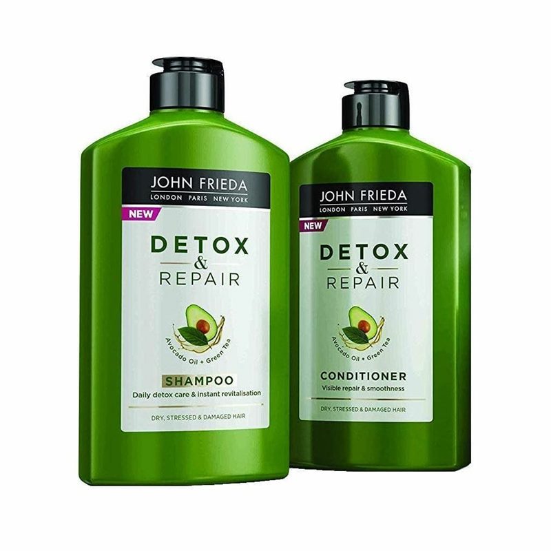 shampoo y acondicionador Detox & Repair John Frieda 250ml