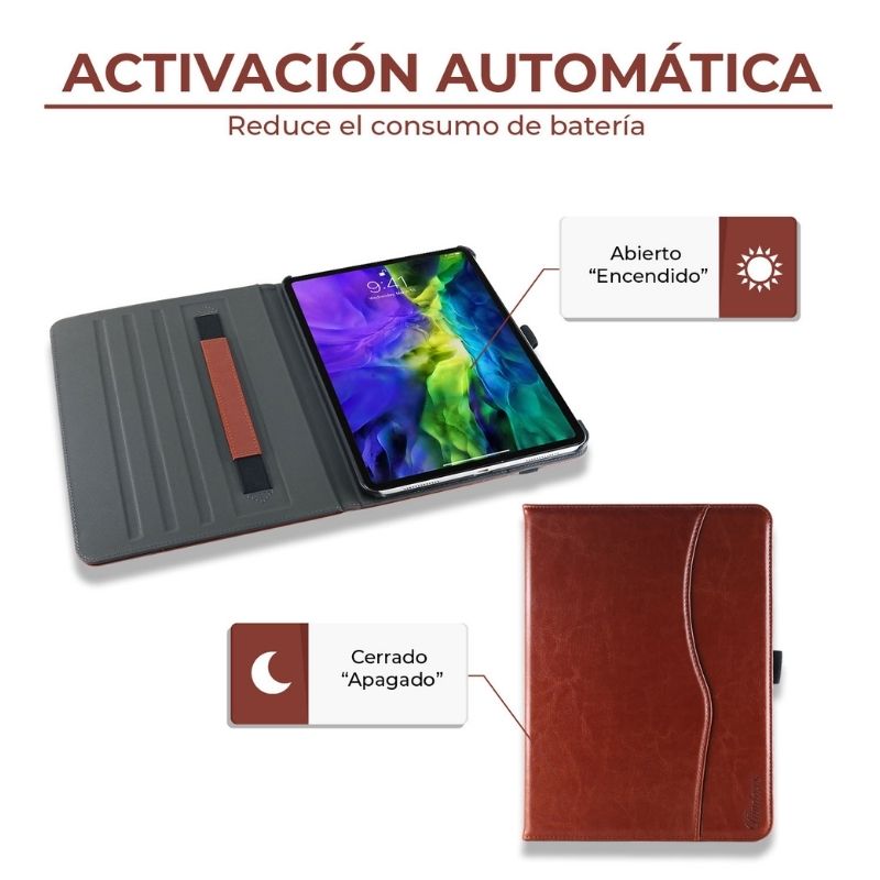 Funda iPad Pro 11 (2020/2018) Piel Carcasa Elegante Case Apple Pencil